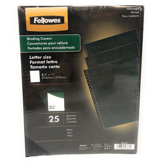 Fellowes 5217501 Binding Covers, Black