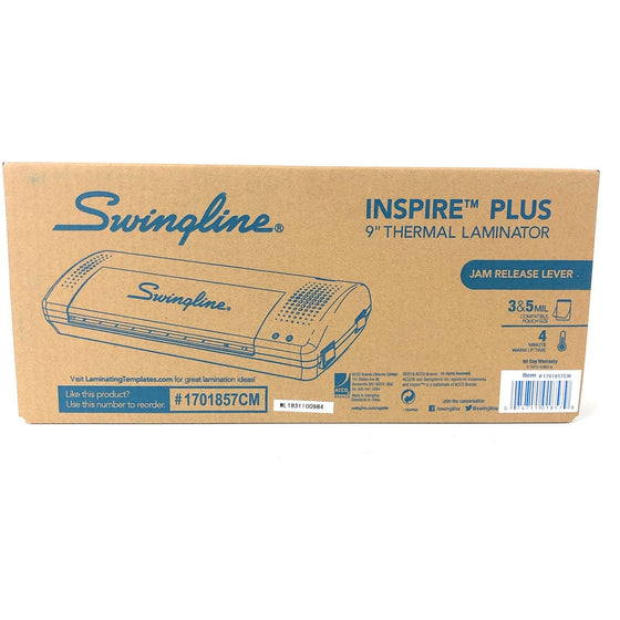 Swingline 1701857CM Inspire Plus 9" Thermal Laminator, White
