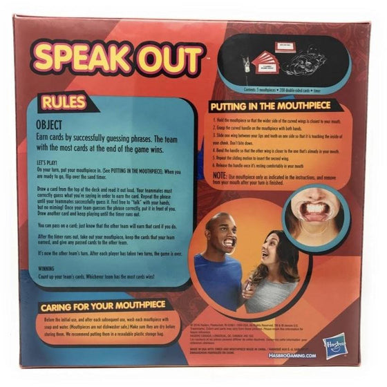 Hasbro Gaming C2018079 Speak Out Mouthpiece Game, Multi-Colored