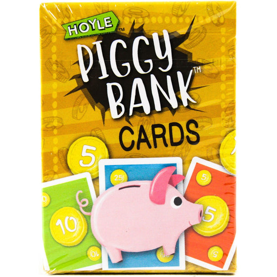 Hoyle 130012016 Piggy Bank Card Game, Multi-Colored