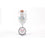 Enesco GLS11-5522X Designs By Lolita Bride Artisan Made Hand Painted Wine Glass, Wedding Dress, 15 Oz, Silver/White/Pink