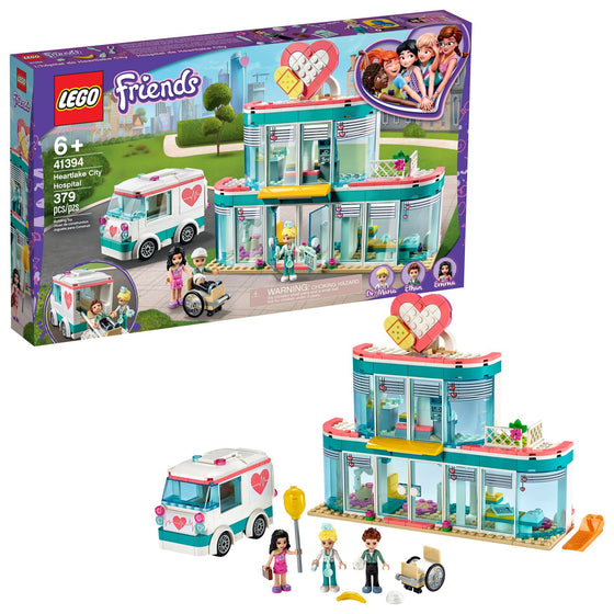 LEGO® 41394 Friends Heartlake City Hospital Best Doctor Toy Building Kit, Featuring Friends Character Emma, New 2020 379 Pieces, Multi-Colored