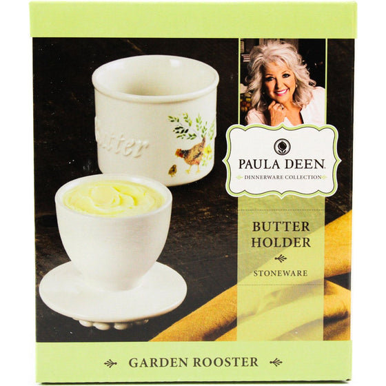 Paula Deen 47697 Garden Rooster Butter Holder, Garden Rooster