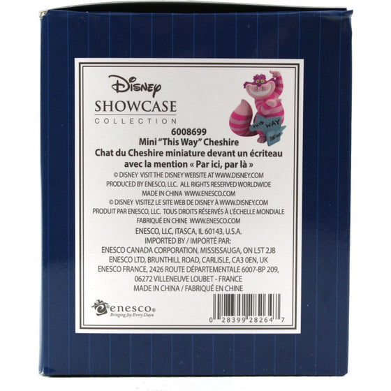 Disney Showcase 6008699 Mini Cheshire This Way, Multicolor