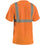 Occunomix LUX-SSETP2B Short Sleeve Wicking Birdseye T-Shirt W/Pocket Medium, Orange (High Visibility)