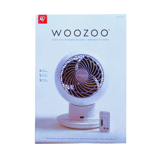 Woozoo Woozoo, Powerful Yet Quiet Globe Fan. Multi-Directional Oscillation With Remote Control. Options For Selecting Timer And Air- Flow Strength.