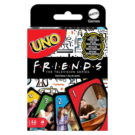 Mattel Games UNO Friends Card Game, Family, Adult and Party Game Night, 2 to 6 Players, Collectibles Inspired by The TV Series
