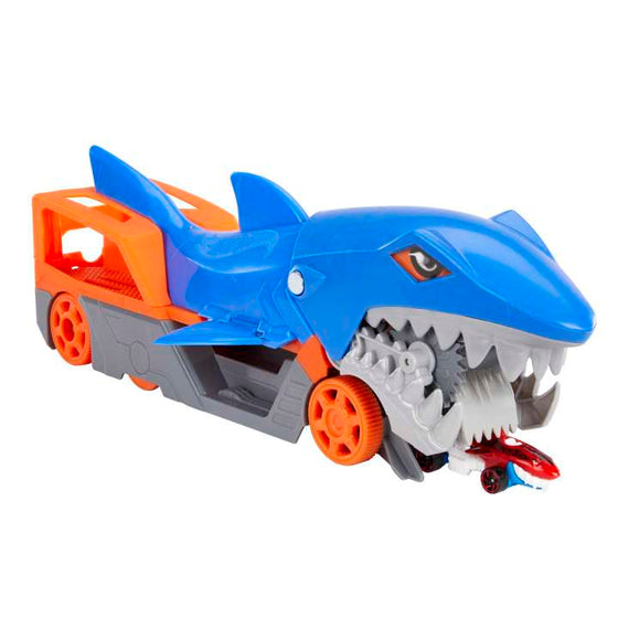 Hot Wheels GVG36 Hot Wheels Shark Chomp Transporter, Blue
