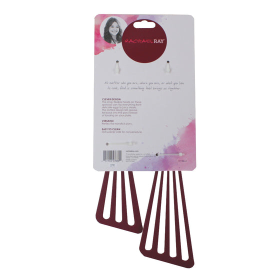 Rachael Ray 47666 Kitchentools And Gadgets Nylon Cooking Utensils / Spatula / Fish Turners - 2 Piece,, Rose
