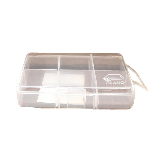 Plano 105000 Micro 6 Compartment Tackle Storage Box Premium Tackle Box, Clear