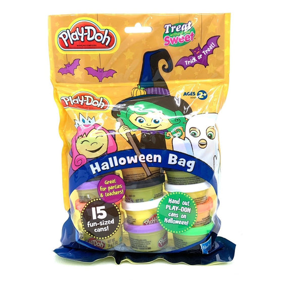 Play-Doh A0560AD00 , Treat-Without-The-Sweet, Halloween Bag, 15 1-Ounce Cans, Multi-Colored