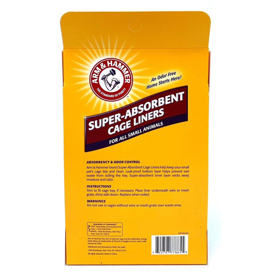 Arm & Hammer FFP7942 Super Absorbent For Small Animals, Cage Liners