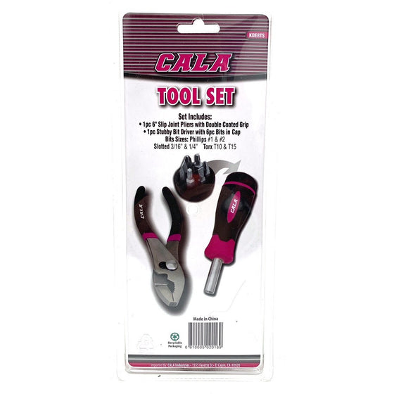 The Original Pink Box KDE8TS Wrench And 6-Bit Screwdriver Set, 36-Pack, Pink