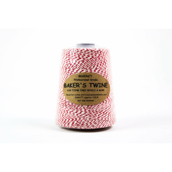 Regency Wraps RW1627 Regency Baker's Twine Cone Red And White, 2300-Feet,, Multi-Colored