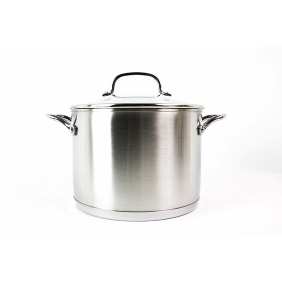 Kitchenaid 71003 3-Ply Base Brushed Stainless Steel Stock Pot/Stockpot With Lid, 8 Quart