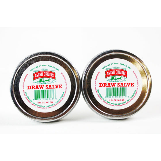 Amish Origins 83827300041-6 2 Ounce Draw Salve, 2-Pack