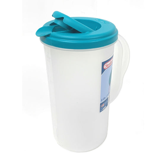 Sterilite 0482 Water Pitcher 2 Quart, 1.9 Liter, Blue