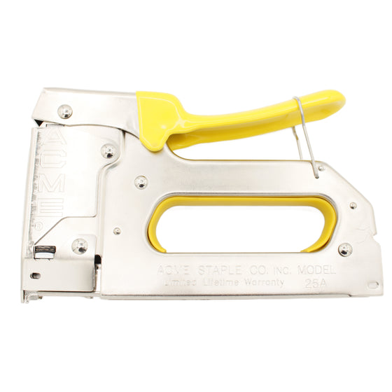 Acme Staple, 654025B, 25A Staple Gun with Bottom-Load Magazine Crown, 1/4", Black