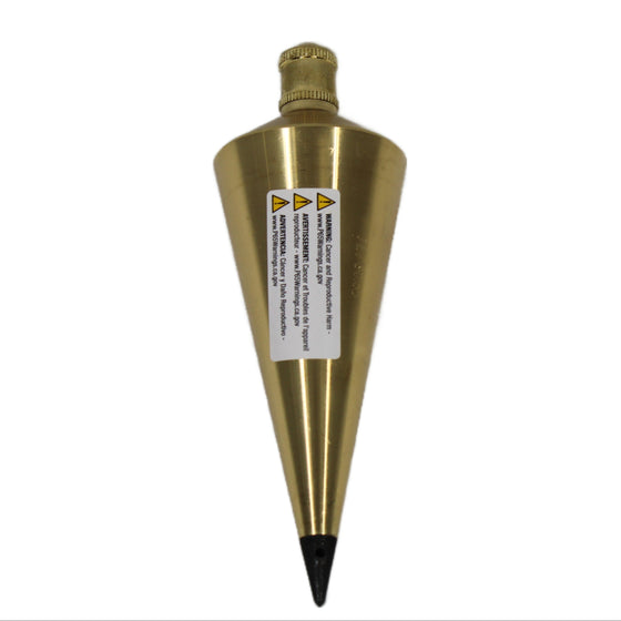 Johnson 132 32 oz Brass Plumb Bob – Precision Vertical Alignment Tool