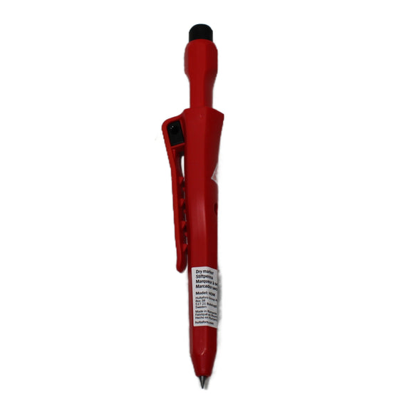 Hultafors Dry Marker with Holster and Built-In Sharpener – Ergonomic, Refillable Carpenter’s Pencil