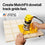 MICROJIG Matchfit Grid Router Guide – Precision Dovetail Clamp Track Jig for Woodworking, Easy Self-Indexing 4" Spacing, Build Custom Workbenches, Jigs & Sleds, MFRG-400-000