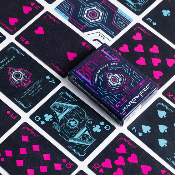 Bicycle, 10031409, Cyberpunk Hardwired Black, Pink and Light Blue