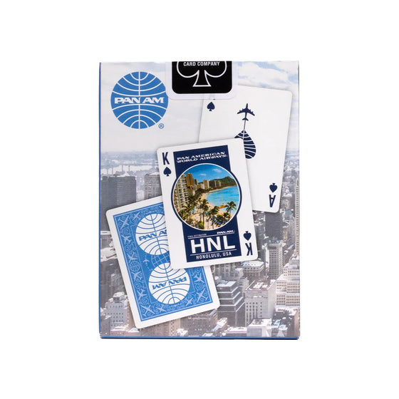 Bicycle, 10041640 , Pan‑Am 2‑Pack Playing Cards, Light Blue & Navy, Travel Tin