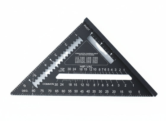 Johnson, Magnetic Rafter Square – 7" Aluminum Square with CNC Edges and Hands-Free Magnetic Base