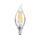 Feit Electric Flame Tip LED Candelabra Bulb Clear 5000K Dimmable 6-Pack