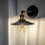 Feit Electric ST19 LED Filament Light Bulb, Amber Glass, E12 Candelabra Base, 2100K