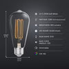Feit Electric Light Bulbs ST1940/927CATFIL/2 ST19 LED THIN FIL CL 27K 2PK, Clear