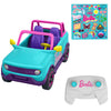 Hot Wheels HTP53 HOT WHEELS BARBIE RC SUV Vehicle, Pink and Blue