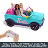 Hot Wheels HTP53 HOT WHEELS BARBIE RC SUV Vehicle, Pink and Blue