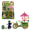 Mattel Universal Pictures Wicked Emerald City Dessert Cart Playset with Elphaba Small Doll, Cart & 7 Movie-Inspired Accessories