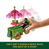 Mattel Universal Pictures Wicked Emerald City Dessert Cart Playset with Elphaba Small Doll, Cart & 7 Movie-Inspired Accessories