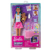 Barbie Skipper Babysitters Inc. Crib Playset with Skipper Doll, Baby Doll with Sleepy Eyes, Crib, Mobile & Accessories | Kids Pretend Play Toy