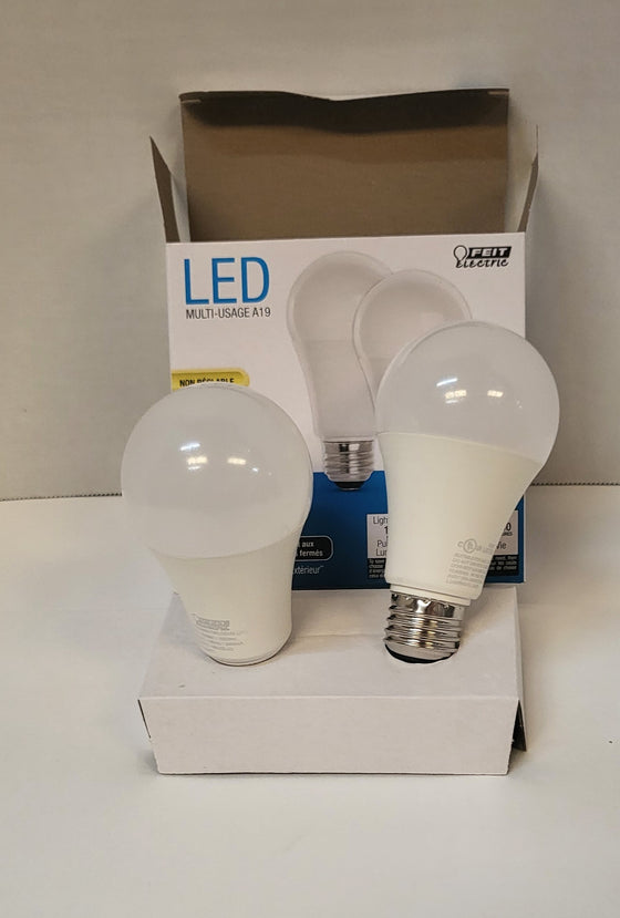 Feit Electric A1600/850/10KLED/2 Led A19 100 Watt Equiv., 10 Year 11K, Non-Dimmable, 1500 Lumen, 5000K, (2-Pack), Daylight