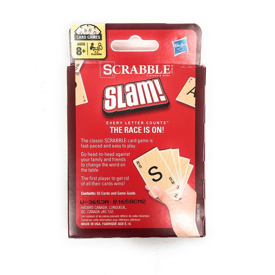 Hasbro B09670000 Scrabble Slam Card Game, Multi-Colored