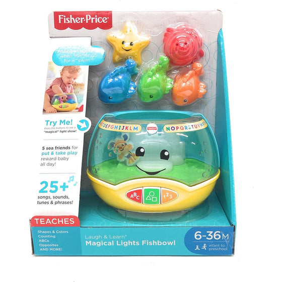 Fisher-Price DYM75 Fisher Price Magical Lights Fishbowl, Multi-Colored