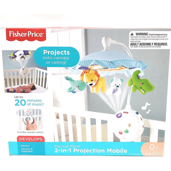 Fisher-Price N8849 Fisher Price Precious Planet 2-In-1 Projection Mobile, Multi-Colored