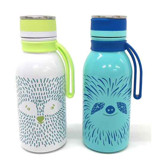Reduce - Hydro Pro Furry Friends Blue 2-Pack 1119333 Reduce Hydro Pro 14 Oz Hydro Pro Bottles With Non-Slip Bottom & Carry Strap Piece Of 2