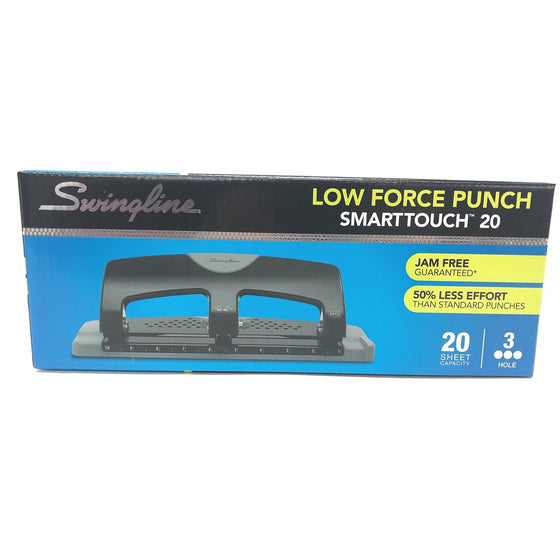 Swingline A7074133 Low Force Punch, Black/Gray
