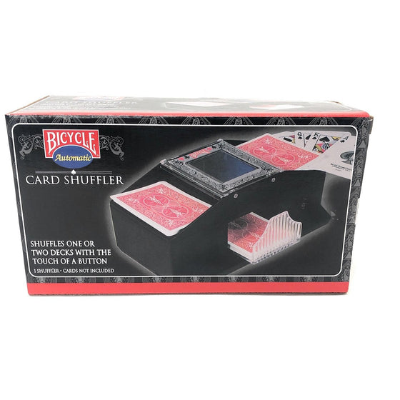 Bicycle 1005808 Automatic Card Shuffler 1-2 Decks Of Poker Or Bridge Size Playing Cards, Black