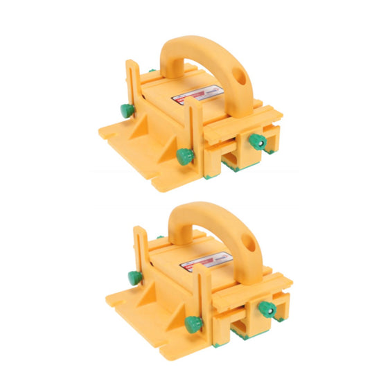 MICROJIG GRR-RIPPER GR-100 3D Adjustable Table Saw Pushblock, 2-Pack, Yellow