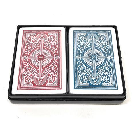Kem Playing Cards 1007268 Kem Red And Blue Arrow Poker Sized Playing Cards Piece Of 2, Red And Blue
