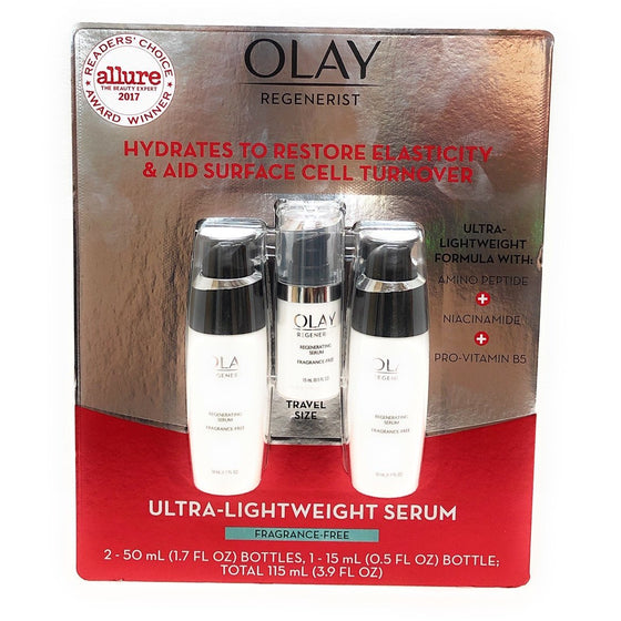 Olay 1144883 Regenerist Hydrates To Restore Elasticity & Aid Surface Cell Turnover Fragrance Free