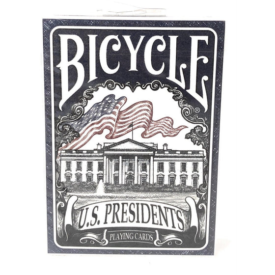 Bicycle 1033317 Educational U.S. Presidents Playing Card Deck Standard Poker One Deck, Blue, Blue