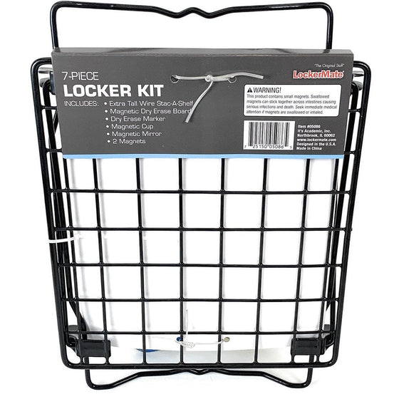 Lockermate 5086 7-Piece Locker Kit, Black