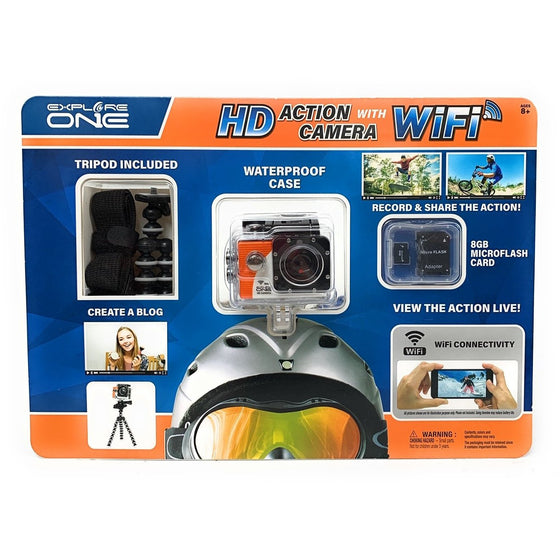 Explore One 2450002 Hd Action Camera With Wifi