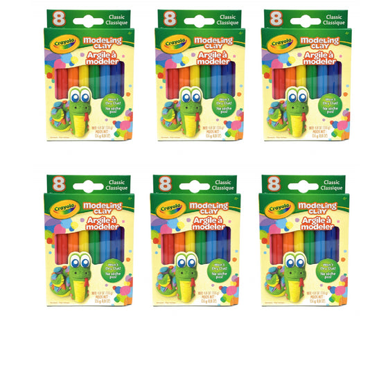 Crayola Crayola Classic 8 Modeling Clay Colors 6 Piece, 6-Pack